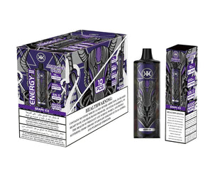 KK ENERGY II DISPOSABLE VAPE (RECHARGEABLE) 8000 PUFF MESH COIL