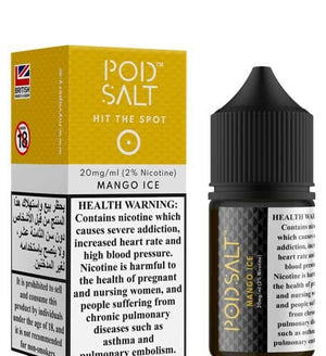 POD SALT E-LIQUID SALTNIC 20MG BRITISH MADE