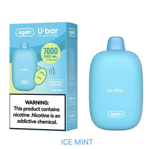 AGAIN - U.BAR DISPOSABLE DEVICE 7000PUFFS 30MG