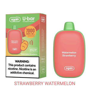 AGAIN - U.BAR DISPOSABLE DEVICE 7000PUFFS 30MG