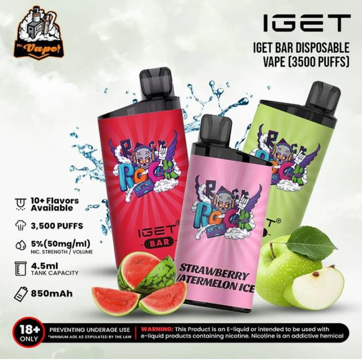 IGET BAR DISPOSABLE VAPE (3500 PUFFS)