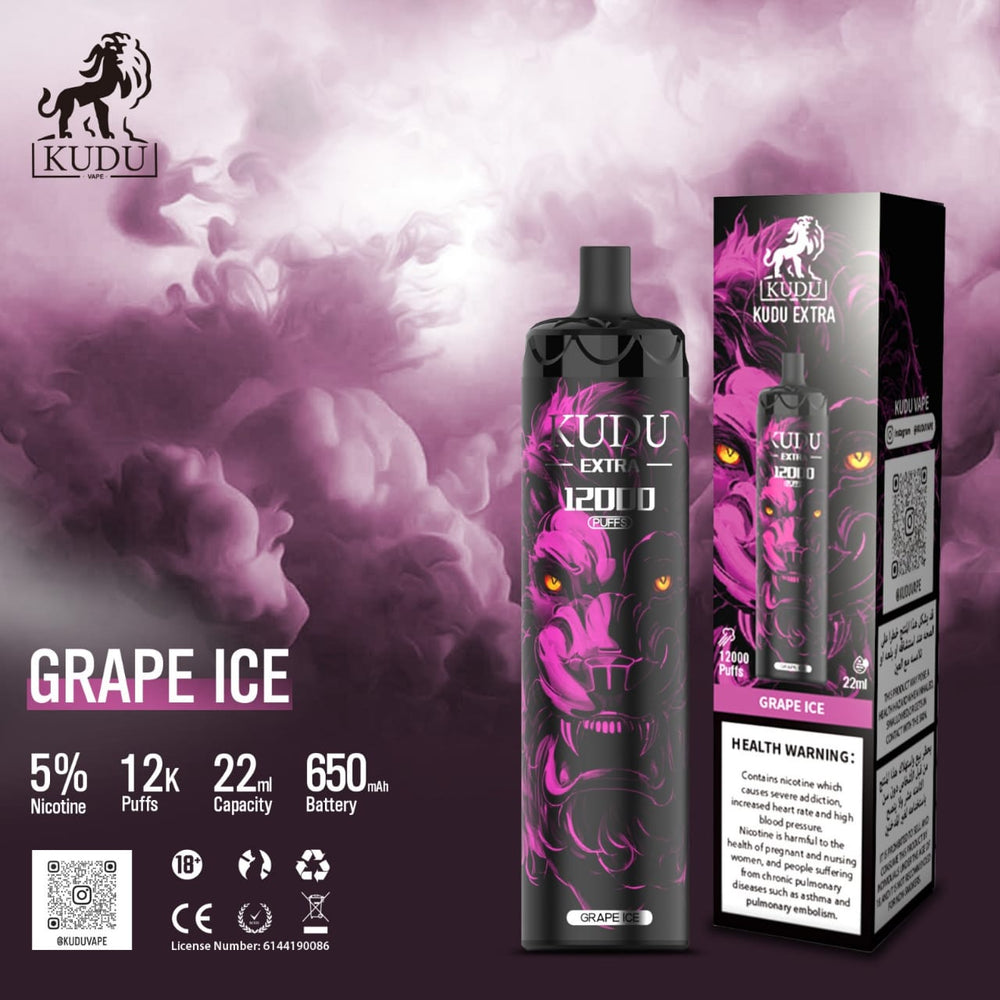 KUDU EXTRA VAPE 12000PUFFS 5%MG
