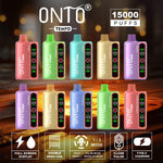 ONTO TEMPO 15000 PUFFS DISPOSABLE VAPE, FULL LED DISPLAY