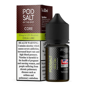 POD SALT E-LIQUID SALTNIC 20MG BRITISH MADE