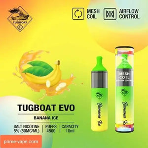 TUGBOAT EVO 4500PUFFS 50MG