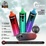 DRACO DISPOSABLE 6500PUFFS 16ML/50MG RECHARGABLE