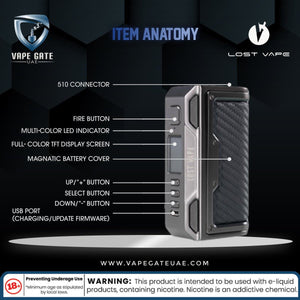 LOST VAPE THELEMA DNA 250C BOX MOD