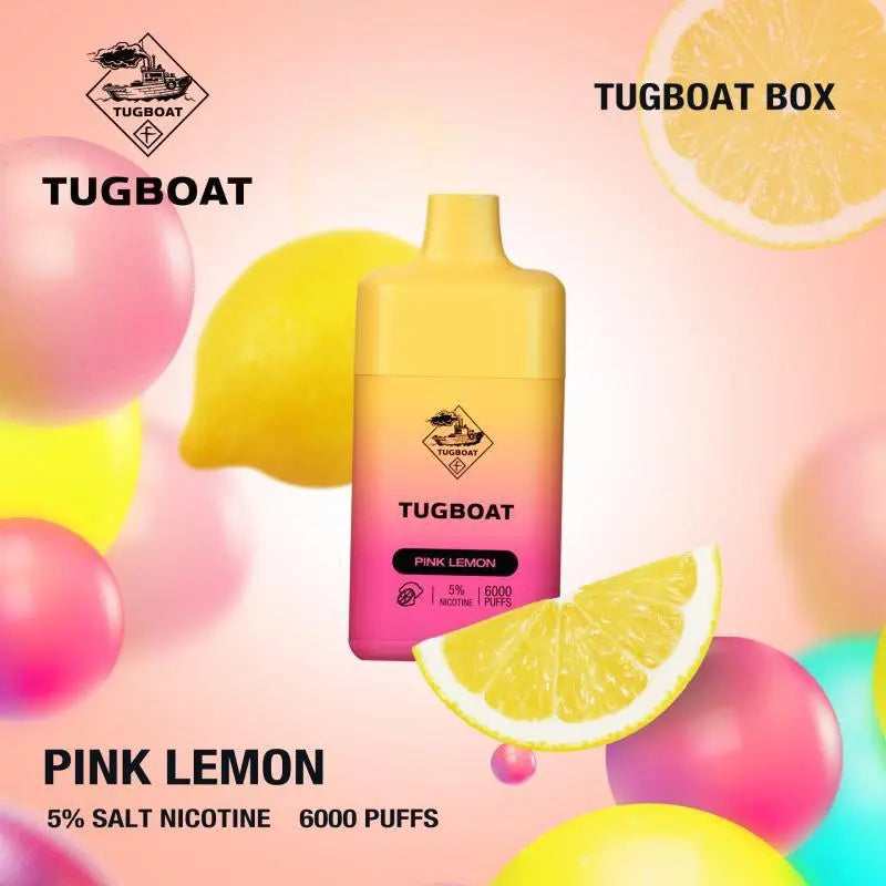 TUGBOAT BOX 6000 PUFFS 5%Mg RECHARGABLE