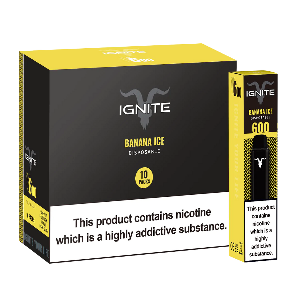IGNITE V600 DISPOSABLE 600 PUFFS, 20Mg