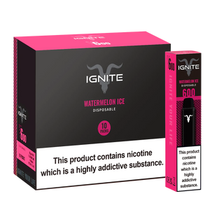 IGNITE V600 DISPOSABLE 600 PUFFS, 20Mg