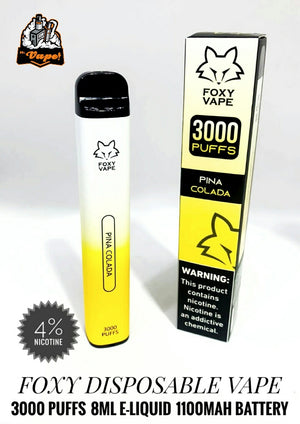 FOXY DISPOSABLE VAPE 3000 PUFFS 4%MG