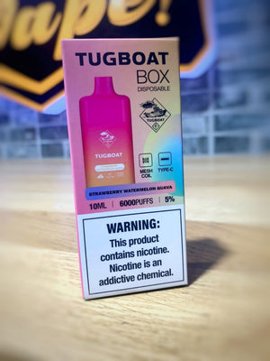 TUGBOAT BOX 6000 PUFFS 5%Mg RECHARGABLE