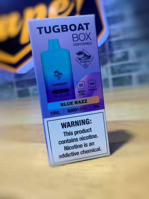 TUGBOAT BOX 6000 PUFFS 5%Mg RECHARGABLE