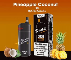 APOC POOTA DISPOSABLE KIT 5000 PUFFS (RECHARGABLE)