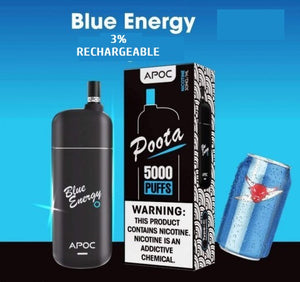 APOC POOTA DISPOSABLE KIT 5000 PUFFS (RECHARGABLE)