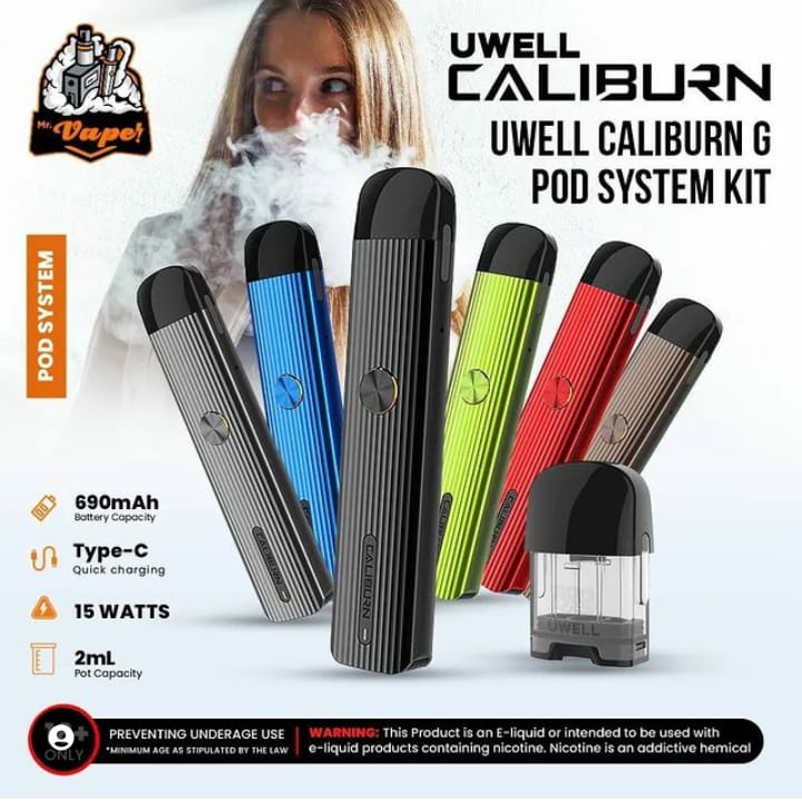 UWELL CALIBURN G POD SYSTEM MrVape store UWELL CALIBURN G POD SYSTEM MrVape store