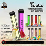 YUOTO XXL DISPOSABLE VAPE 2500PUFFS 5%Mg