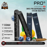 PRO SWISS DESIGN 1500 PUFFS DISPOSABLE 20mg