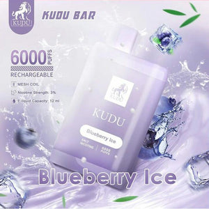 KUDU BAR DISPOSABLE 6000 PUFFS 3%MG (RECHARGEABLE)