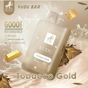 KUDU BAR DISPOSABLE 6000 PUFFS 3%MG (RECHARGEABLE)