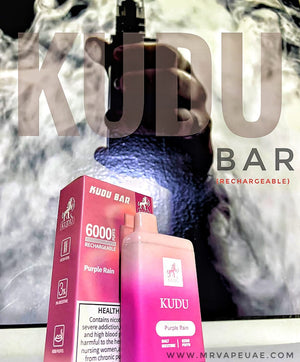 KUDU BAR DISPOSABLE 6000 PUFFS 3%MG (RECHARGEABLE)