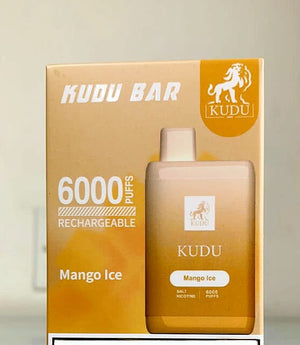 KUDU BAR DISPOSABLE 6000 PUFFS 3%MG (RECHARGEABLE)