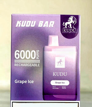 KUDU BAR DISPOSABLE 6000 PUFFS 3%MG (RECHARGEABLE)