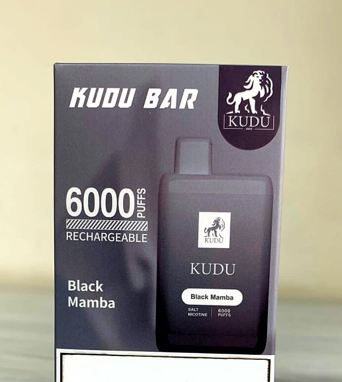 KUDU BAR DISPOSABLE 6000 PUFFS 3%MG (RECHARGEABLE)