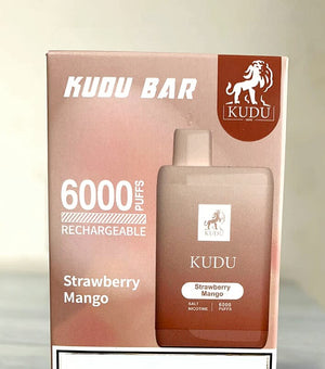 KUDU BAR DISPOSABLE 6000 PUFFS 3%MG (RECHARGEABLE)