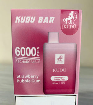 KUDU BAR DISPOSABLE 6000 PUFFS 3%MG (RECHARGEABLE)