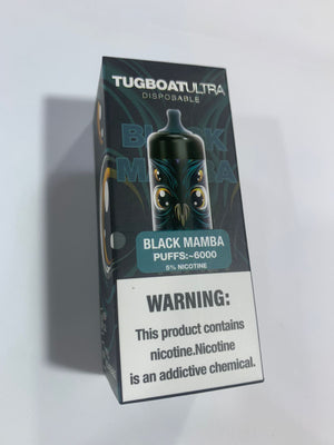TUGBOAT ULTRA 6000 PUFFS 5%Mg RECHARGABLE