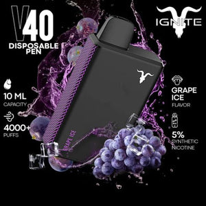 IGNITE – V40 (4000+ Puffs) Disposable Vape