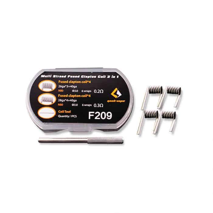 GeekVape F209 Multi Strand Fused Clapton Coil 2 in 1 Coil