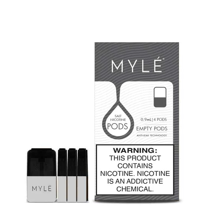 MYLE V4 REPLACEMENT NEW PODS – 1 Pack of 4 Pods