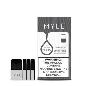 MYLE V4 REPLACEMENT NEW PODS – 1 Pack of 4 Pods