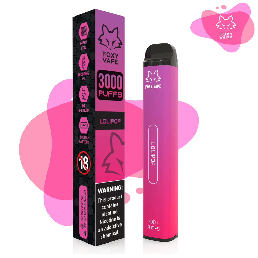 FOXY DISPOSABLE VAPE 3000 PUFFS 4%MG