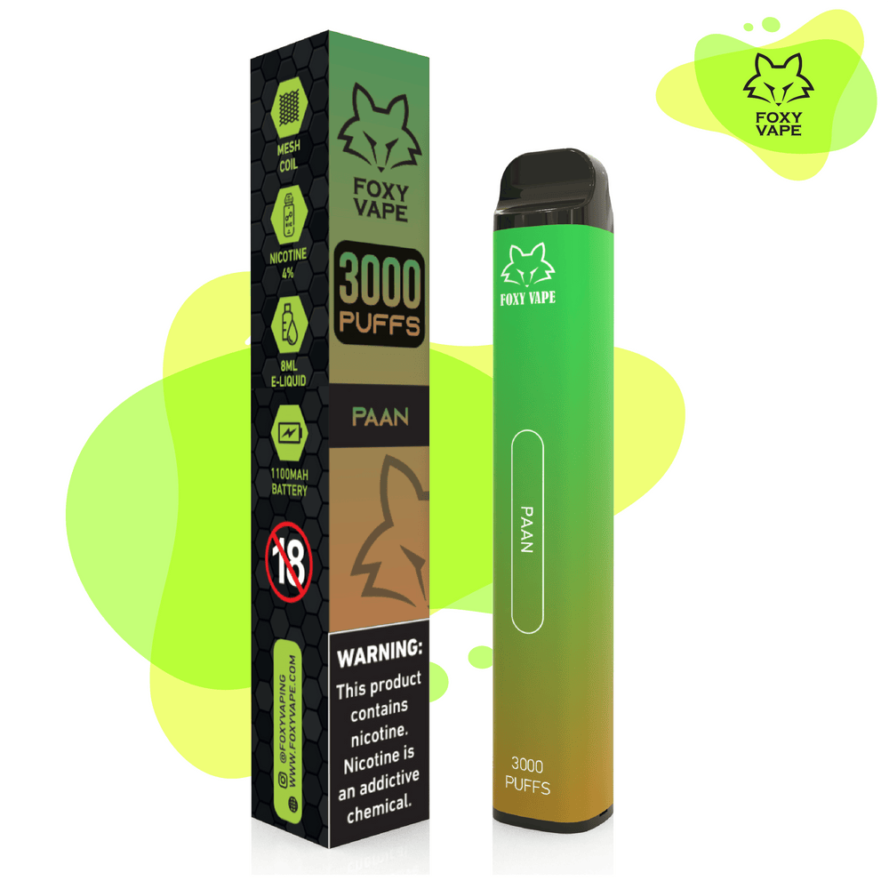 FOXY DISPOSABLE VAPE 3000 PUFFS 4%MG