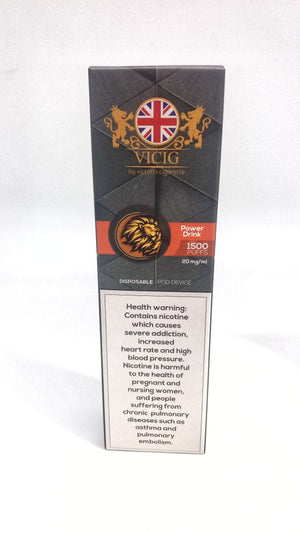 VICIG DISPOSABLE 1500PUFFS 20Mg & 50Mg