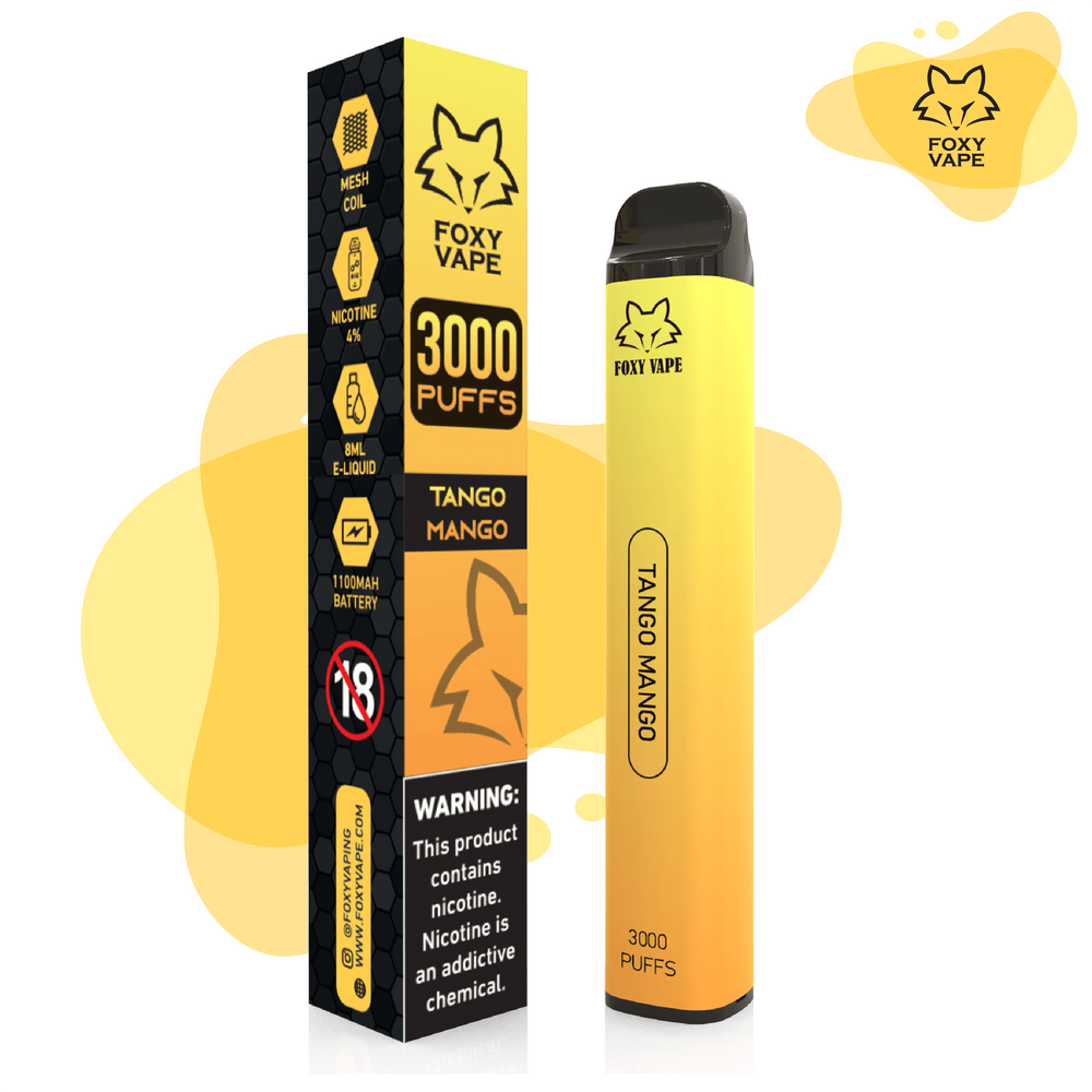 FOXY DISPOSABLE VAPE 3000 PUFFS 4%MG